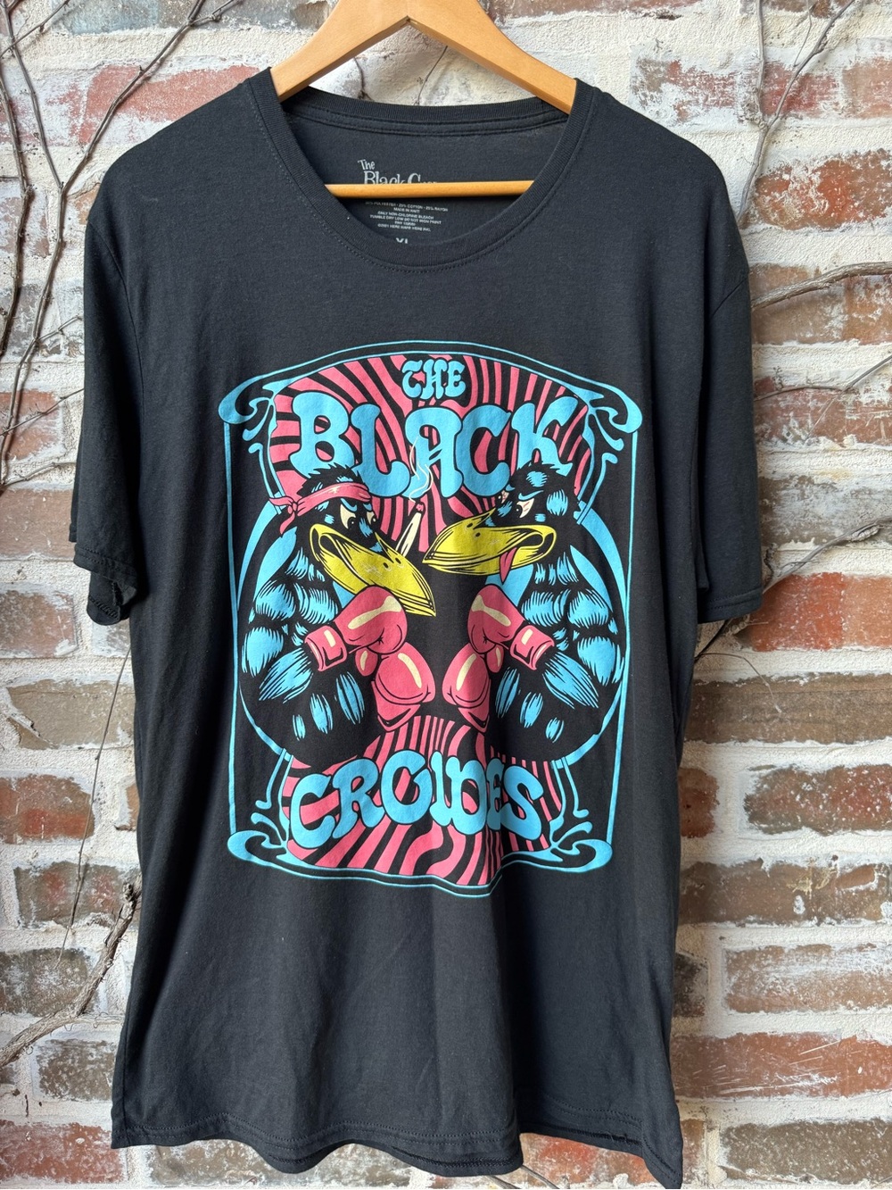 The Black Crowes Boxing Crows Graphic Tee Size XL